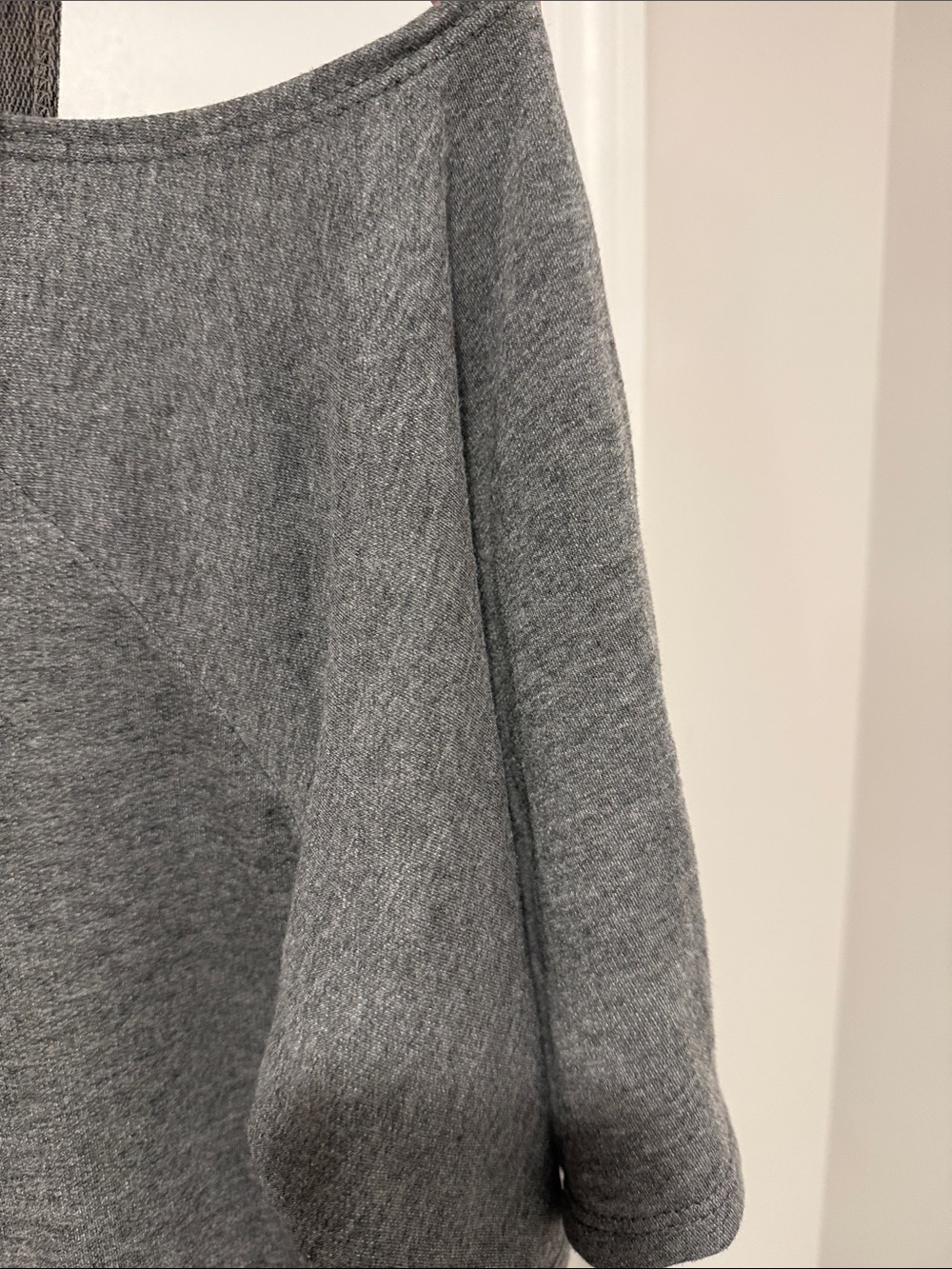 Women's Short-Sleeve Cold-Shoulder Tee in Charcoal Gray - Picture 6 of 8